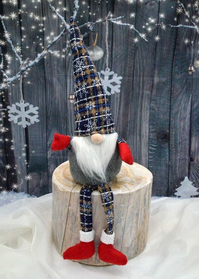 Saska Garden, skrzat dekoracyjny, krata granatowa, 30+20 cm