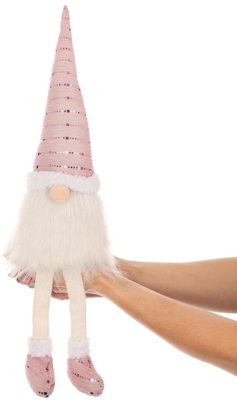 Saska Garden, skrzat dekoracyjny, różowy, 38 cm