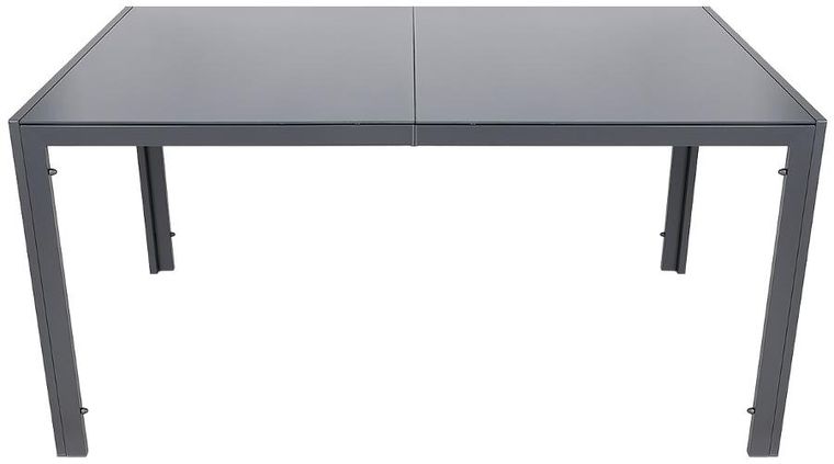 Saska Garden, stół ogrodowy, ciemny szary, 150-90-73 cm