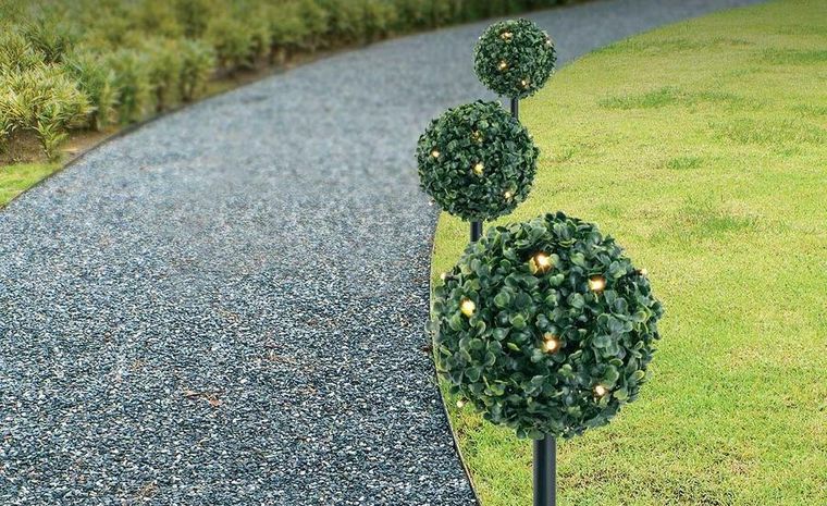 Saska Garden, zestaw lamp solarnych, 27 LED, 3 szt.