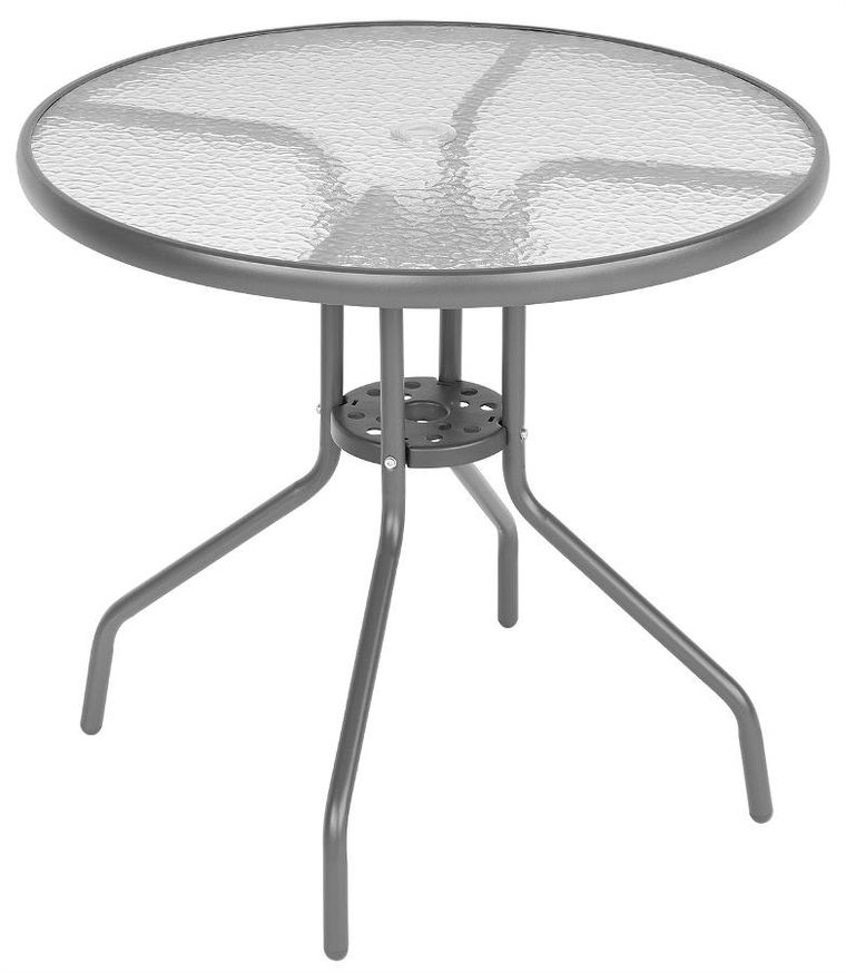 Saska Garden, zestaw mebli ogrodowych, ciemny szary