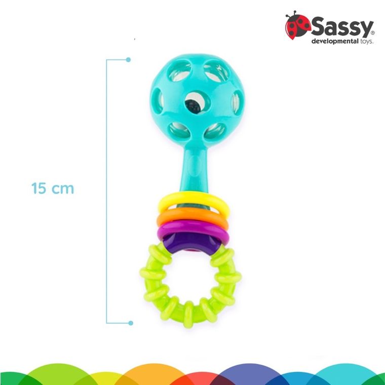 Sassy, grzechotka, zabawka niemowlęca