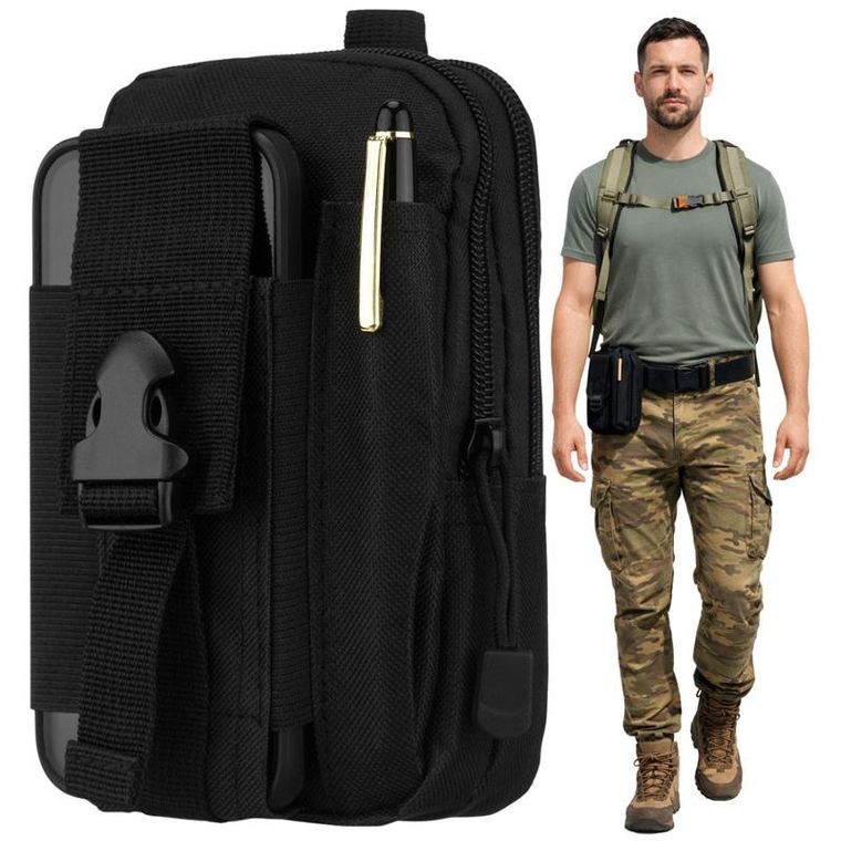 Saszetka na biodro, czarna, Rovicky