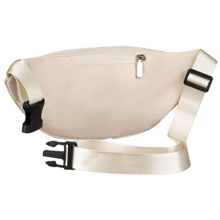 Saszetka na biodro, nerka, beżowa, Peterson