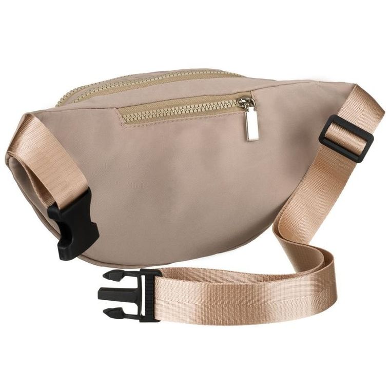 Saszetka na biodro, nerka, beżowa, Peterson