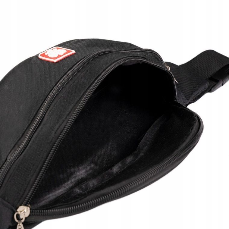 Saszetka na biodro, nerka, czarna