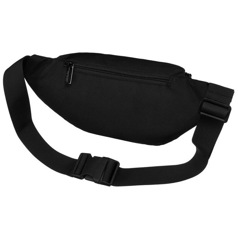 Saszetka na biodro, nerka, czarna, Peterson