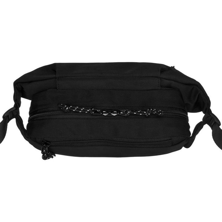 Saszetka na biodro, nerka, czarna, Peterson