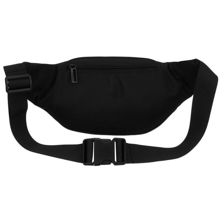 Saszetka na biodro, nerka, czarna, Peterson