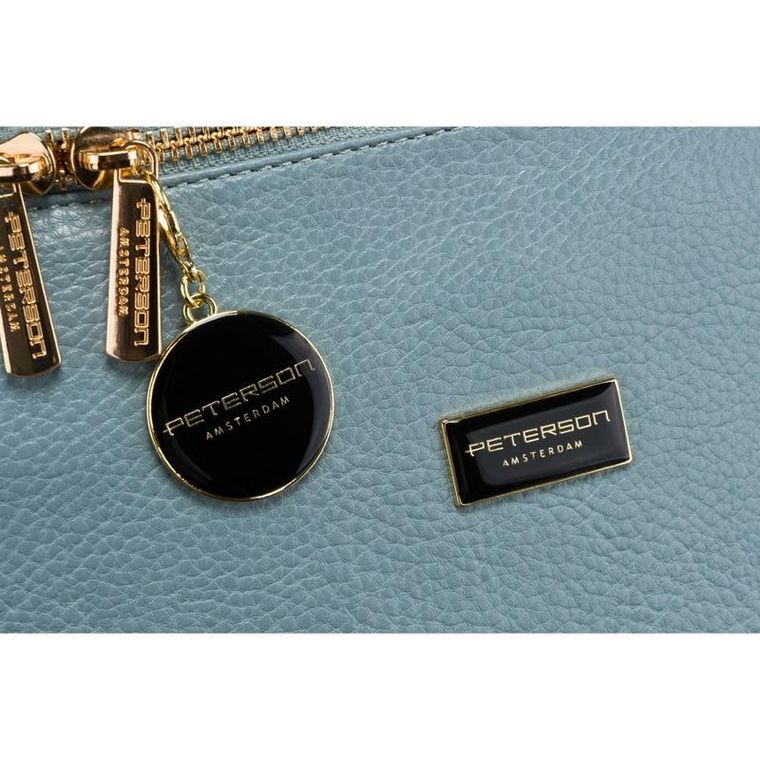 Saszetka na biodro, nerka, niebieska, Peterson