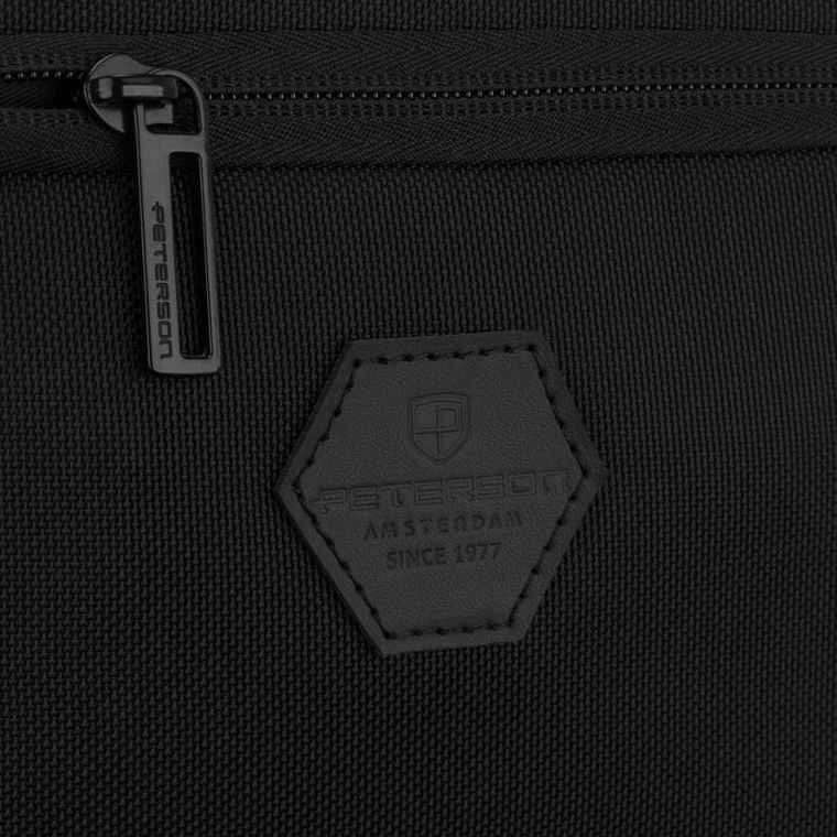 Saszetka sportowa, czarna, Peterson