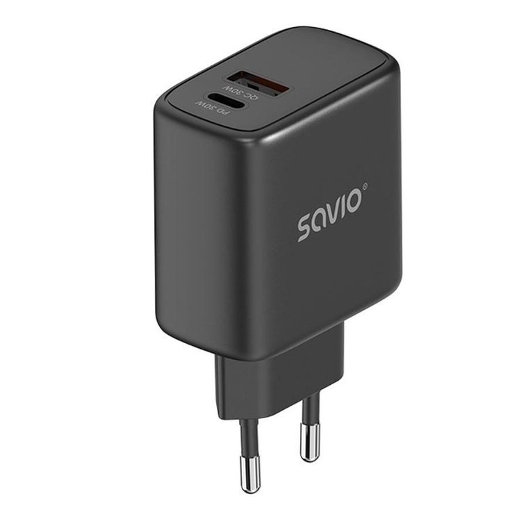 Savio Ładowarka Sieciowa 30w Quick Charge, Power Delivery 3.0 La-06/b