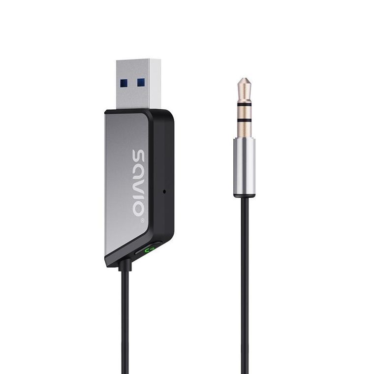 Savio, transmiter, AUX, USB, BLUETOOTH 5.3, funkcja zestawu głośnomówiącego, TR-16