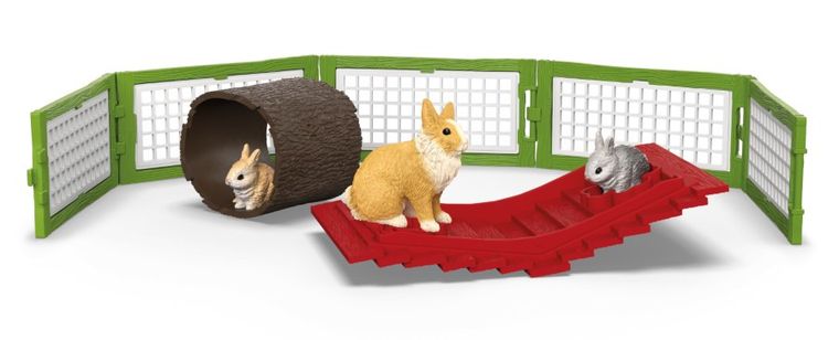 Schleich, Farm World, Klatka dla królików, zestaw, 42728