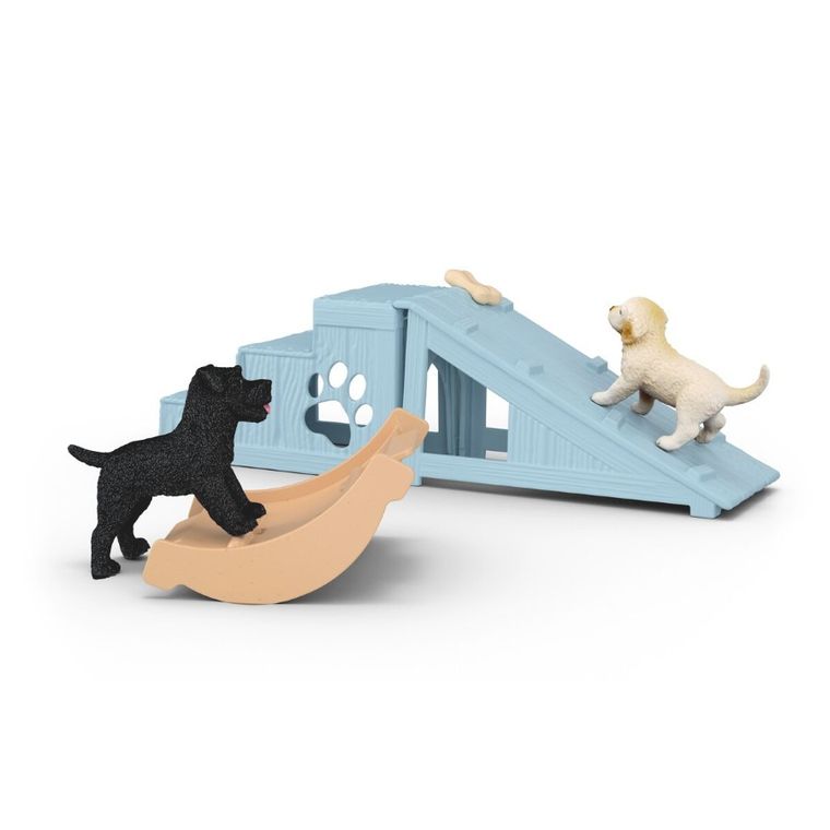 Schleich, Farm World, Plac zabaw dla szczeniąt, zestaw, 42763