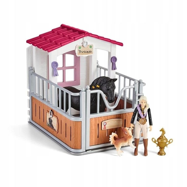 Schleich, Horse Club, Boks dla koni Tori & Princess, zestaw, 42437