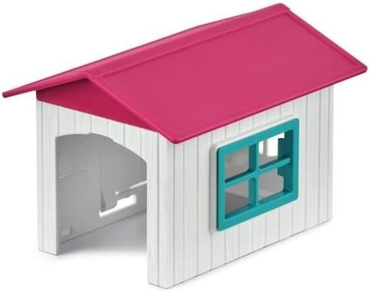 Schleich, Horse Club, Boks dla koni z budą dla psa, zestaw, 72218
