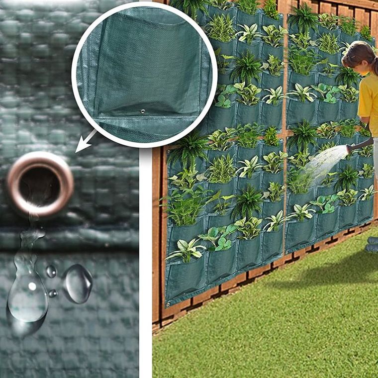 Ścienna torba do sadzenia roślin, 4 kieszonki