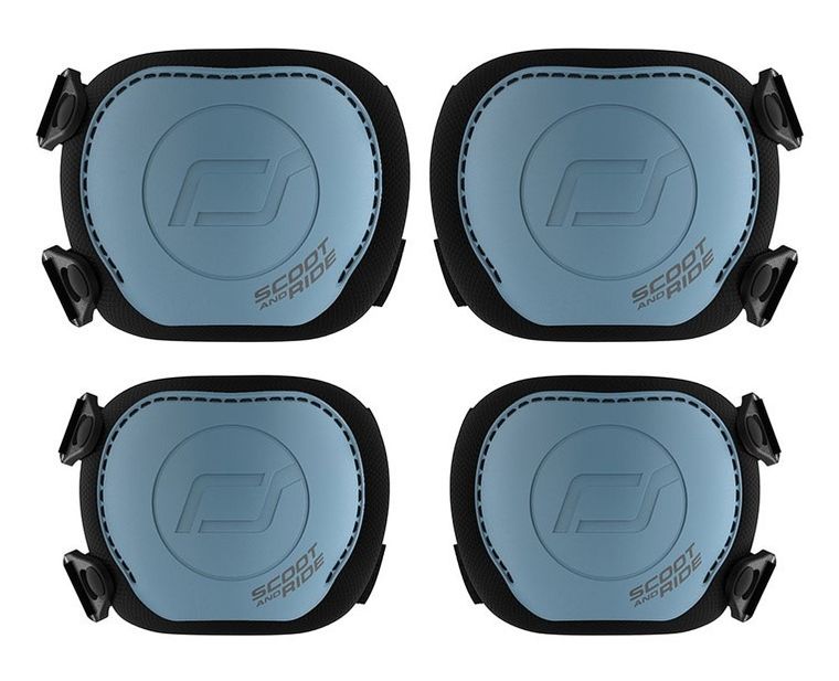 Scoot & Ride, zestaw ochraniaczy dla dzieci, Steel, rozmiar S