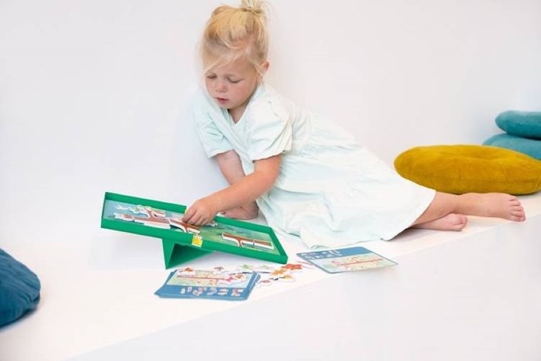 Scratch, Farma, magnetyczna układanka, 20 kart zadań