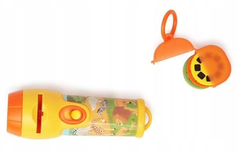 Scratch, latarka z projektorem, dzikie zwierzęta, 24 obrazy