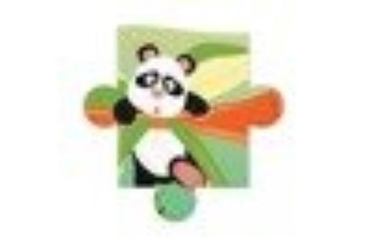 Scratch, puzzle konturowe, Bocian, 24 elementy