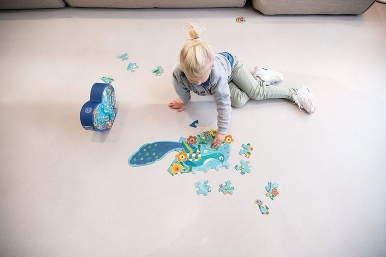 Scratch, Serce, puzzle konturowe, 40 elementów