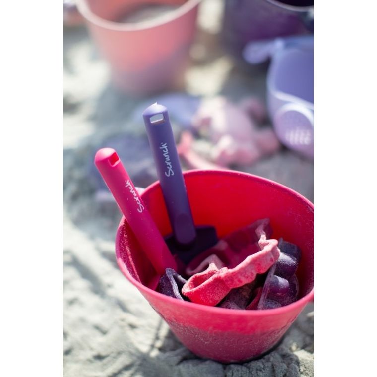 Scrunch, grabki, pudrowy róż