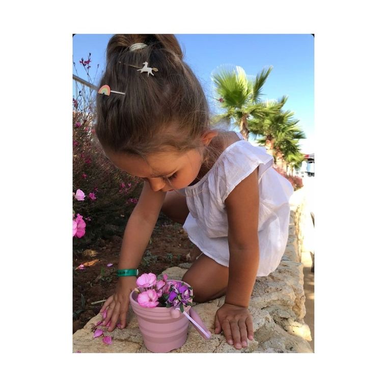 Scrunch, wiaderko z łopatką, silikonowe, ciemnoszare