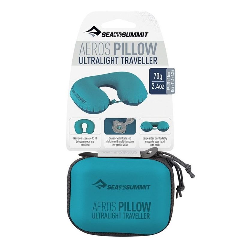 Sea To Summit, poduszka Aeros Ultralight Traveller Aqua