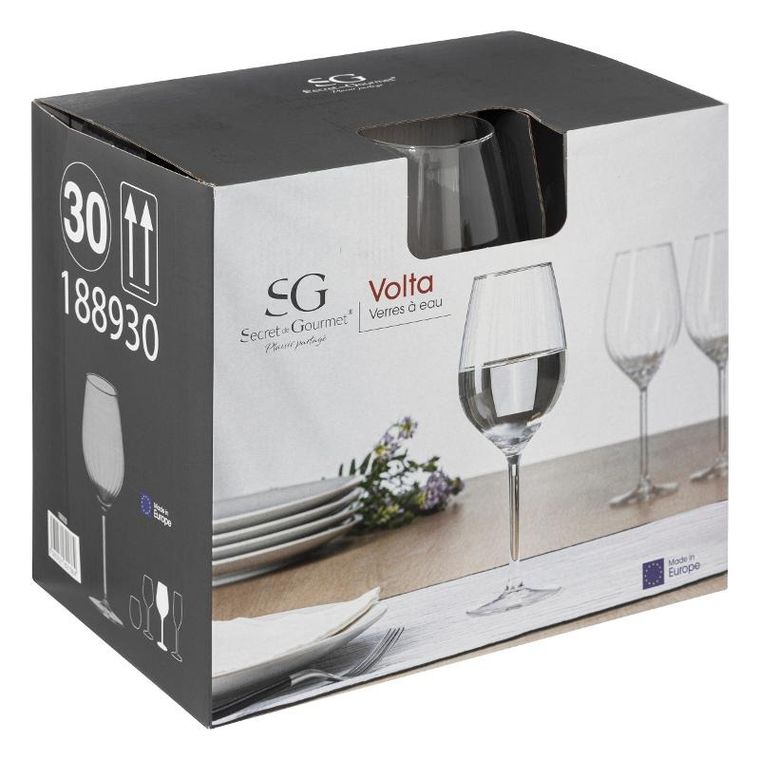Secret de Gourmet, kieliszki do wody volta, 6-530 ml