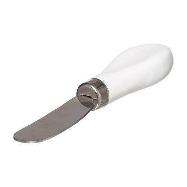 Secret de Gourmet, maselniczka z nożykiem, ceramiczna z bambusową pokrywką