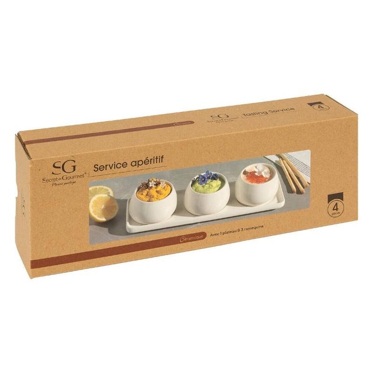 Secret de Gourmet, miseczki do dipów i przekąsek, Nora, ceramiczne