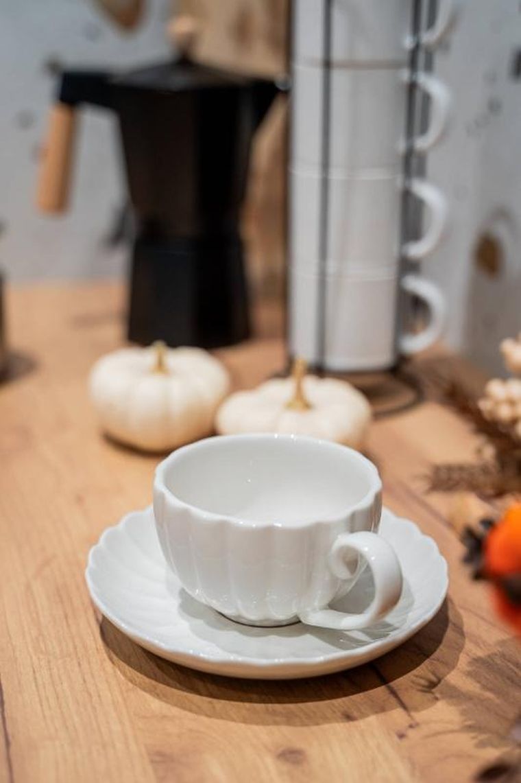 Secret de Gourmet, porcelanowa filiżanka ze spodkiem, Romy, Ø 6 cm