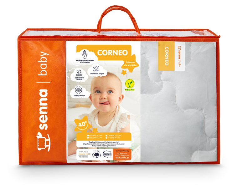 Senna Baby, Corneo, komplet pościeli, biały, 90-120 cm