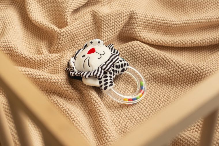 Sensillo, Black&White, miękka grzechotka, lew