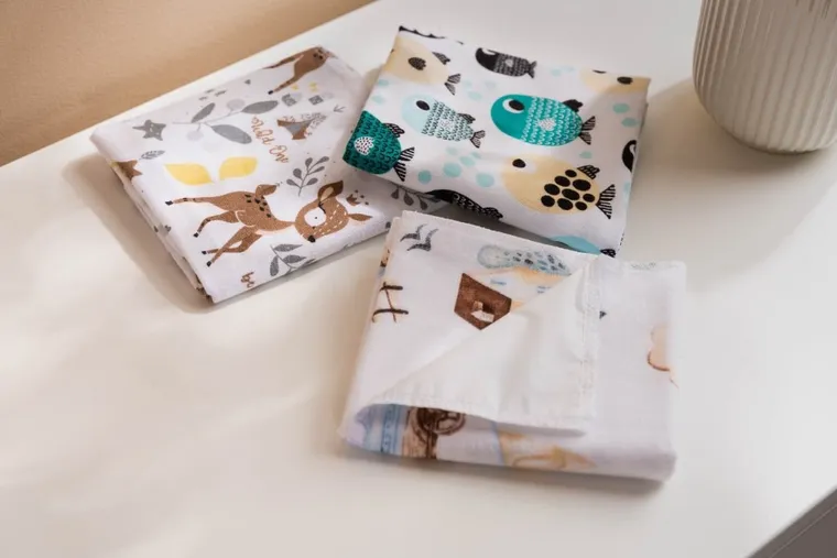 Sensillo, cerata-pieluszka, zestaw dla chłopca, 3 szt.