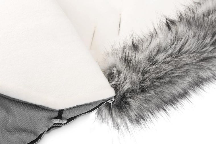Sensillo, Eskimo, śpiworek do wózka, polar, szary