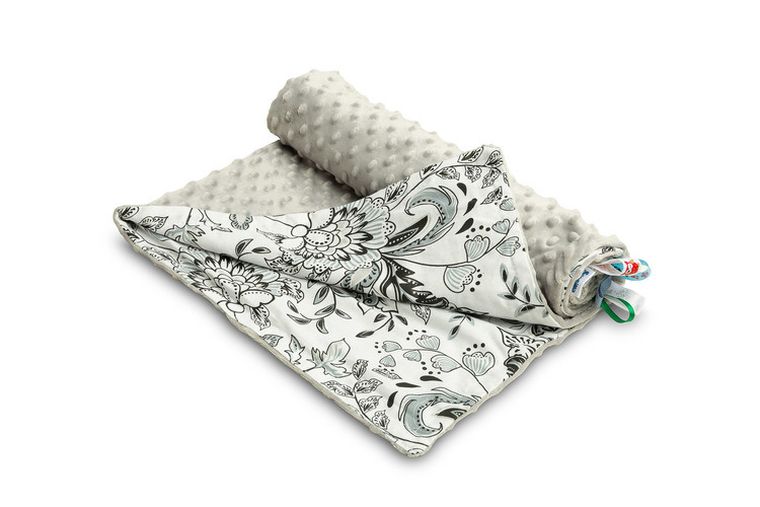 Sensillo, Folk, kocyk minky, szary, 75-100 cm