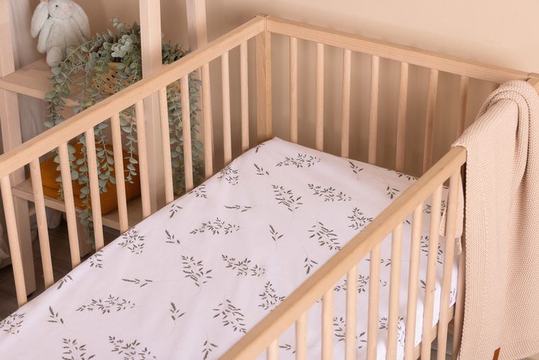 Sensillo, Gałązka, prześcieradło drukowane, zielona, 60-120 cm