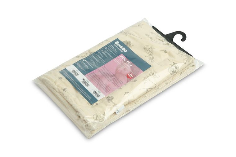 Sensillo, kocyk eco, plusz, kwiatki, 80-100 cm