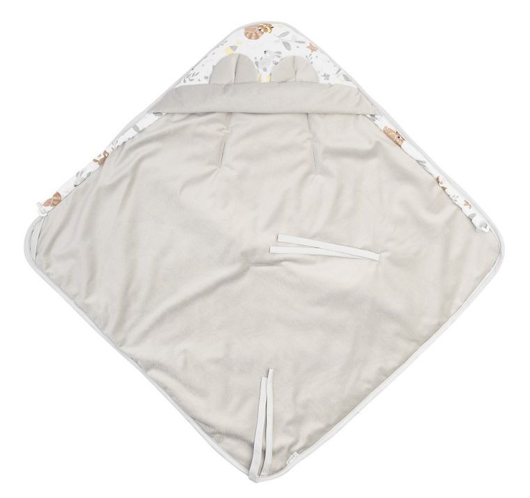 Sensillo, Leśna Przygoda, otulacz do fotelika, Velvet, biały
