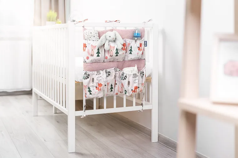 Sensillo, Liski, organizer na łóżeczko, wafel, różowy