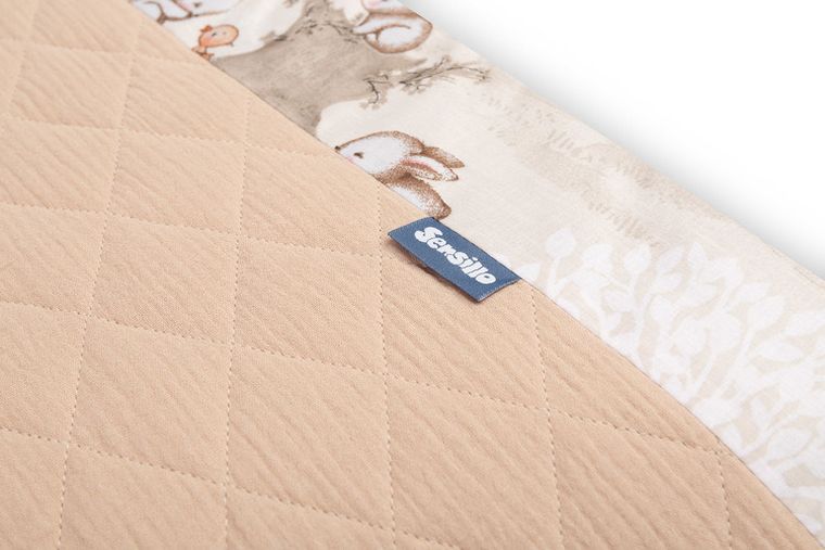 Sensillo, ochraniacz do łóżeczka muślin, Zagajnik, brązowy