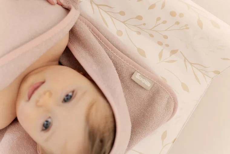 Sensillo, okrycie kąpielowe, frotte, beige, 100-100 cm