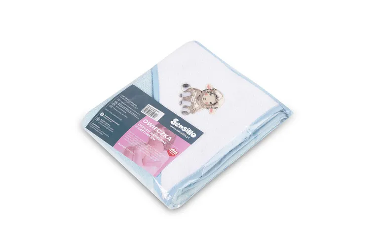 Sensillo, okrycie kąpielowe, sheep, blue, 80-80 cm