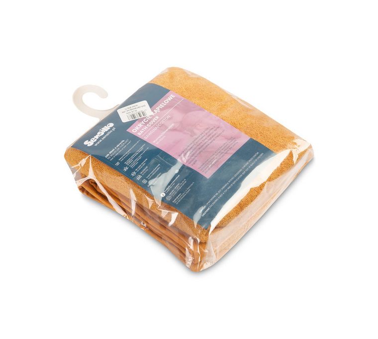 Sensillo, okrycie kąpielowe, żółte, lew, 90-90 cm