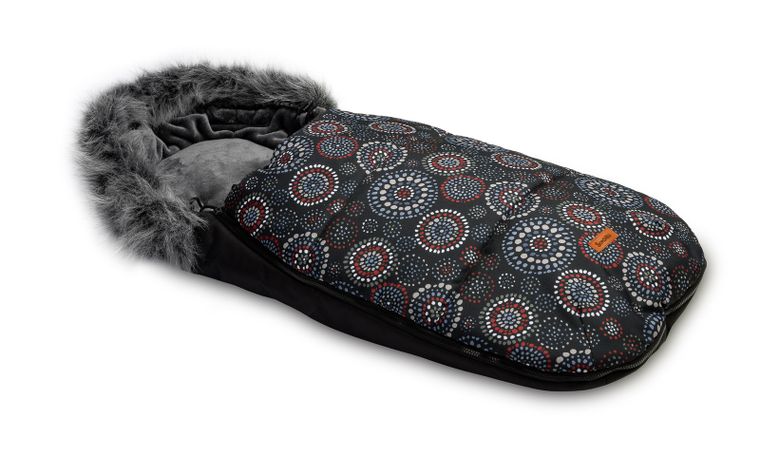 Sensillo, Olaf, śpiworek do wózka, rozety, czarny