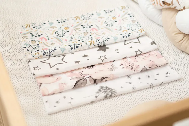 Sensillo, pieluszka muślinowa, ulewajka, 35-35 cm, 4 szt.