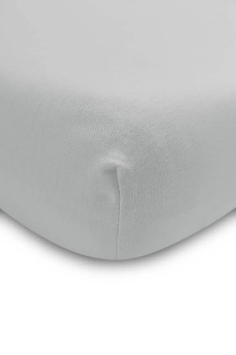 Sensillo, prześcieradło nieprzemakalne, jersey szary, 120-60 cm